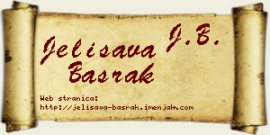 Jelisava Basrak vizit kartica